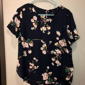 Short Sleeve Floral Forever21 Blouse